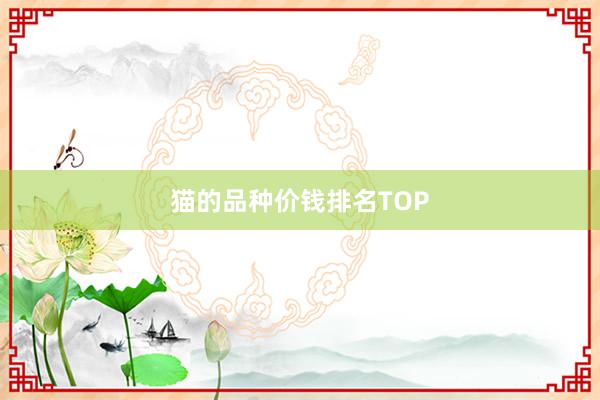 猫的品种价钱排名TOP